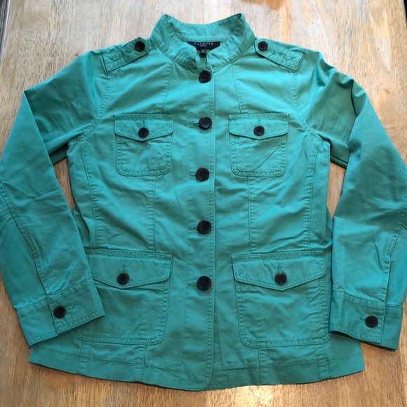 Talbots Jackets & Blazers - Talbots petite small green utility jacket